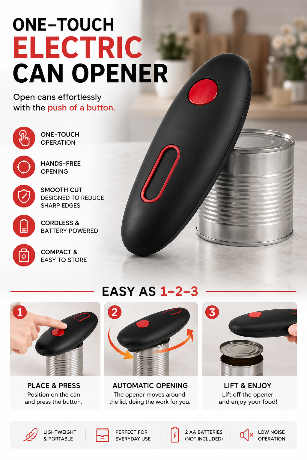 One-Touch Electric Can Opener